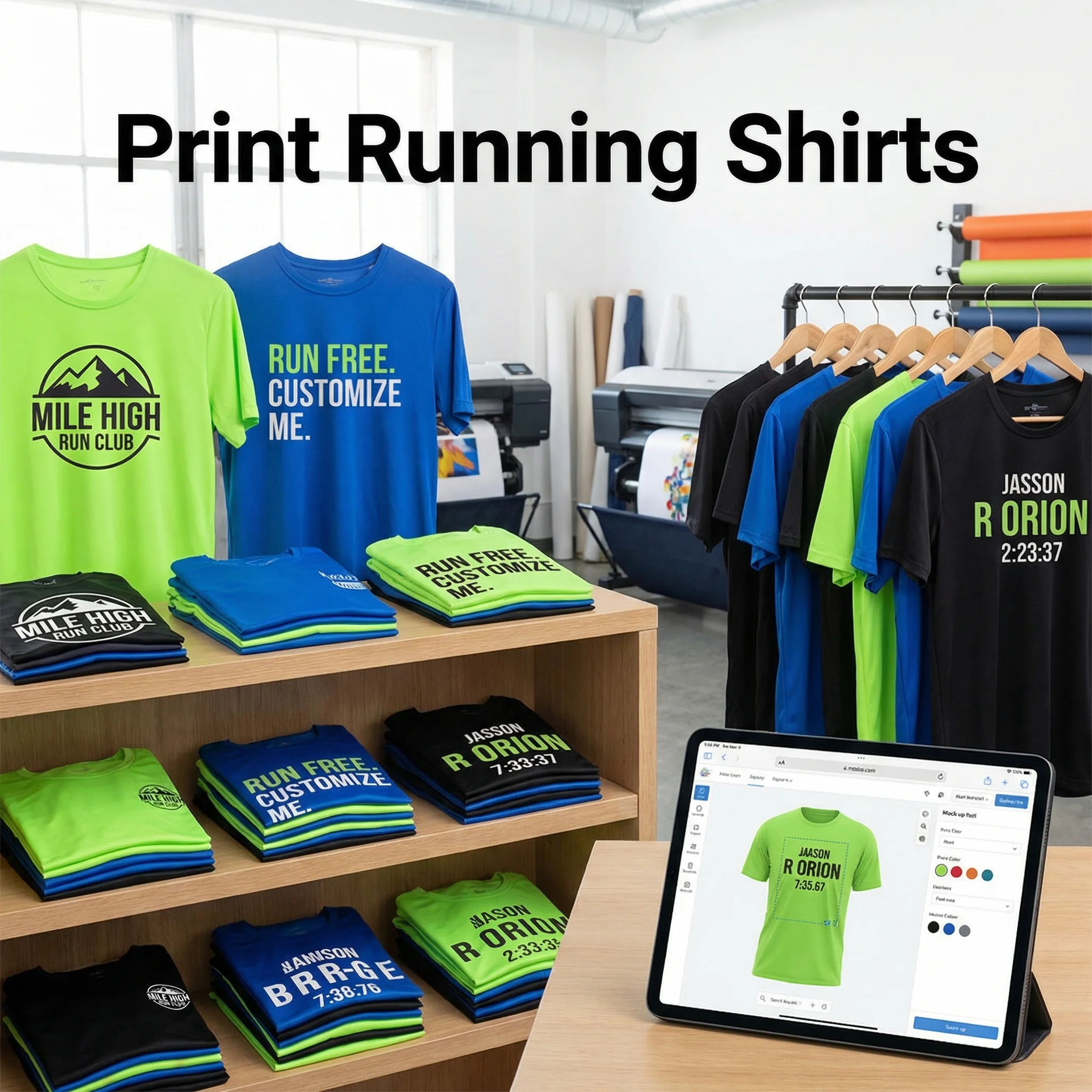 Laufshirts bedrucken – Beispiel 1